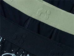 Nærbillede af linning og print på Name It boxershorts med gamer-tema